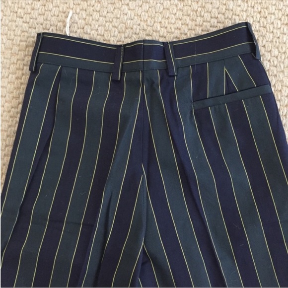 NWOT Magil Les Garcons De Magil Boys Navy Green Stripe Cotton Dress
Shorts 6 Yrs - Picture 4 of 6